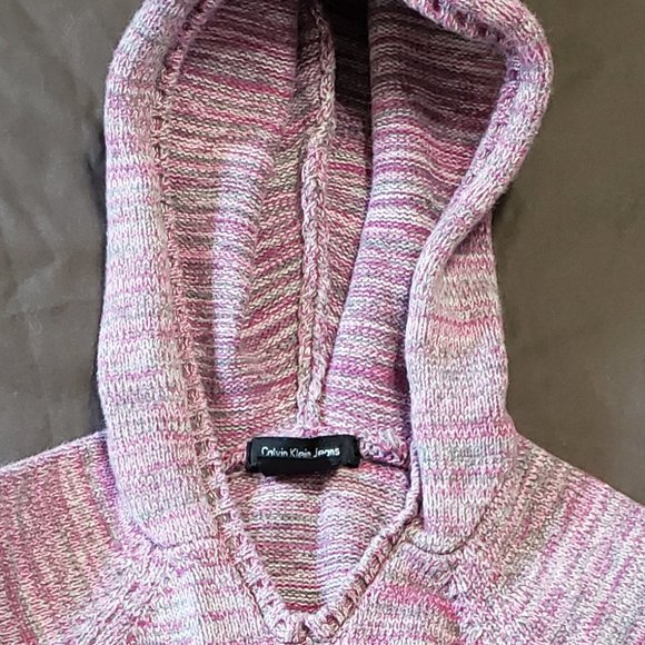 Calvin Klein Hooded Skirted Knit Shirt 3T Size 100% Cotton - Picture 4 of 4